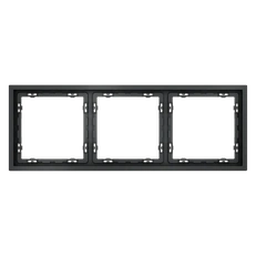 Изображение Рамка пластиковая VOLTUM S70 на 3 поста (графит)